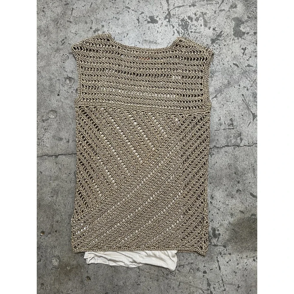 NWT Tory Burch Metallic Gold Knit Zicon Shift‎ Dress MSRP $495 Size XS